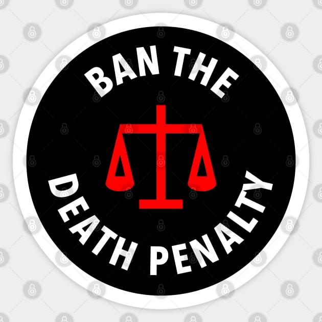 Ban The Death Penalty Sticker by Football from the Left